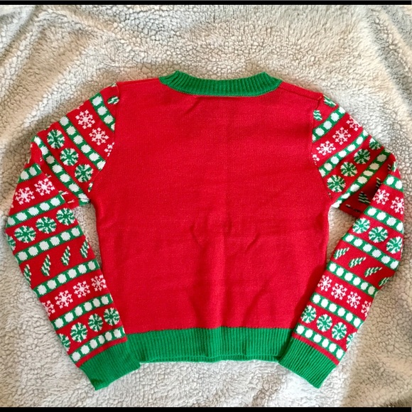 Juniors Holiday Reindeer sweater - Picture 3 of 4